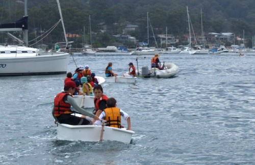 Oppi’s under tow on Pittwater © OziOpti
